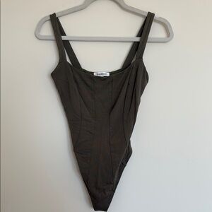 Good American Olive/Army Green One Piece Bodysuit